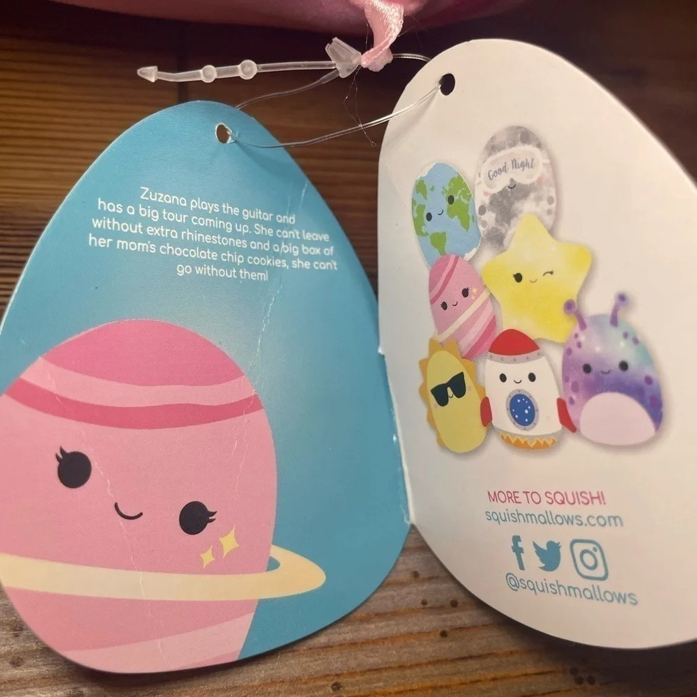 Zuzana Squishmallows Pink Planet Rare 8" Stuffy Stuffed Animal Soft Squishy Toy - Picture 5 of 5